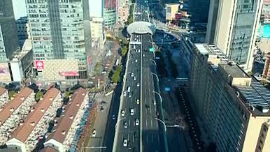 上海4K实拍五角场陆家嘴城市地标建筑视频的预览图